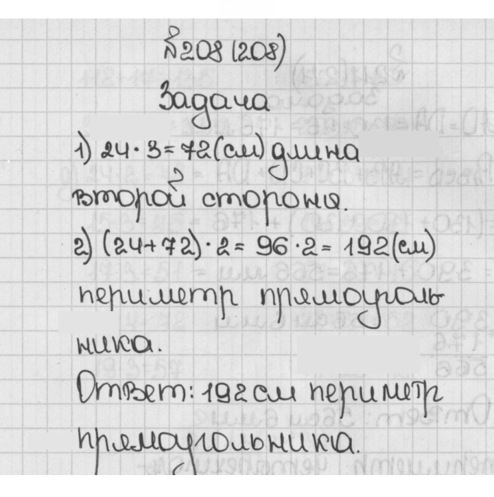 Скан решения номера 208 (208)