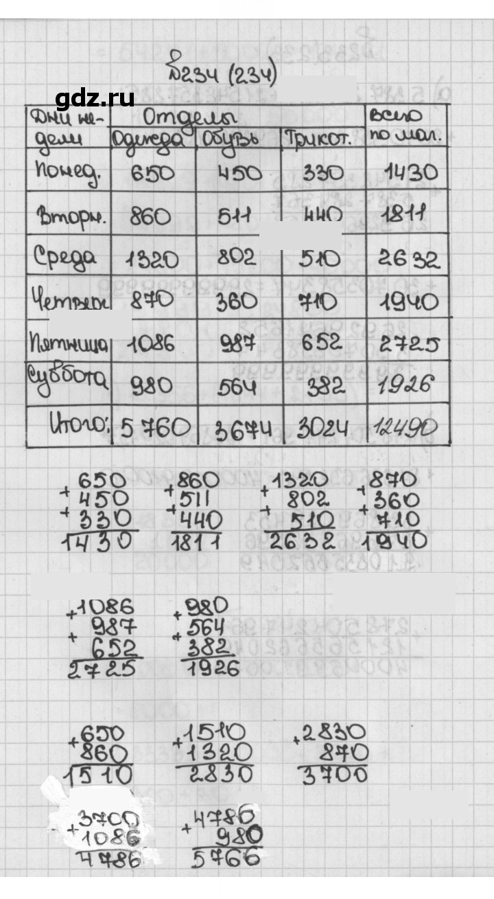 Скан решения номера 234 (234)