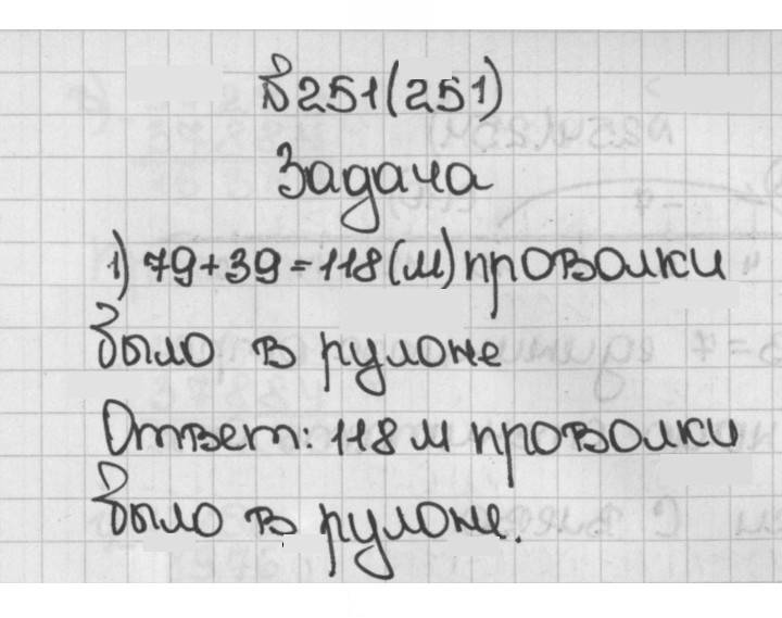 Скан решения номера 251 (251)