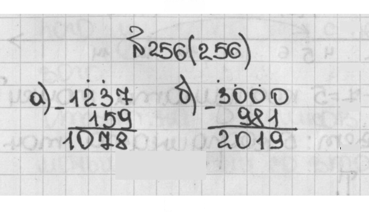 Скан решения номера 256 (256)