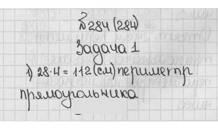 Скан решения номера 284 (284)