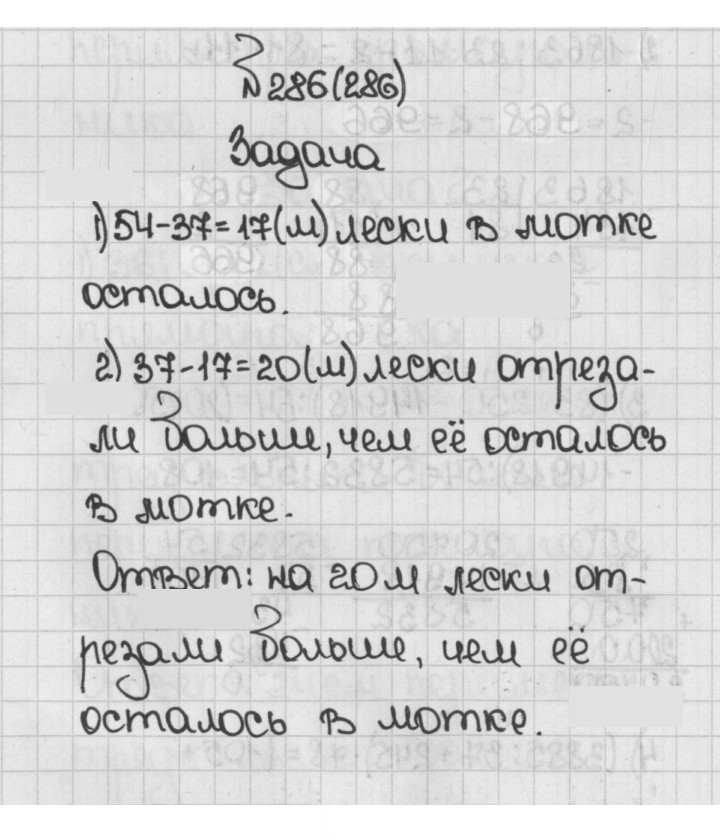 Скан решения номера 286 (286)