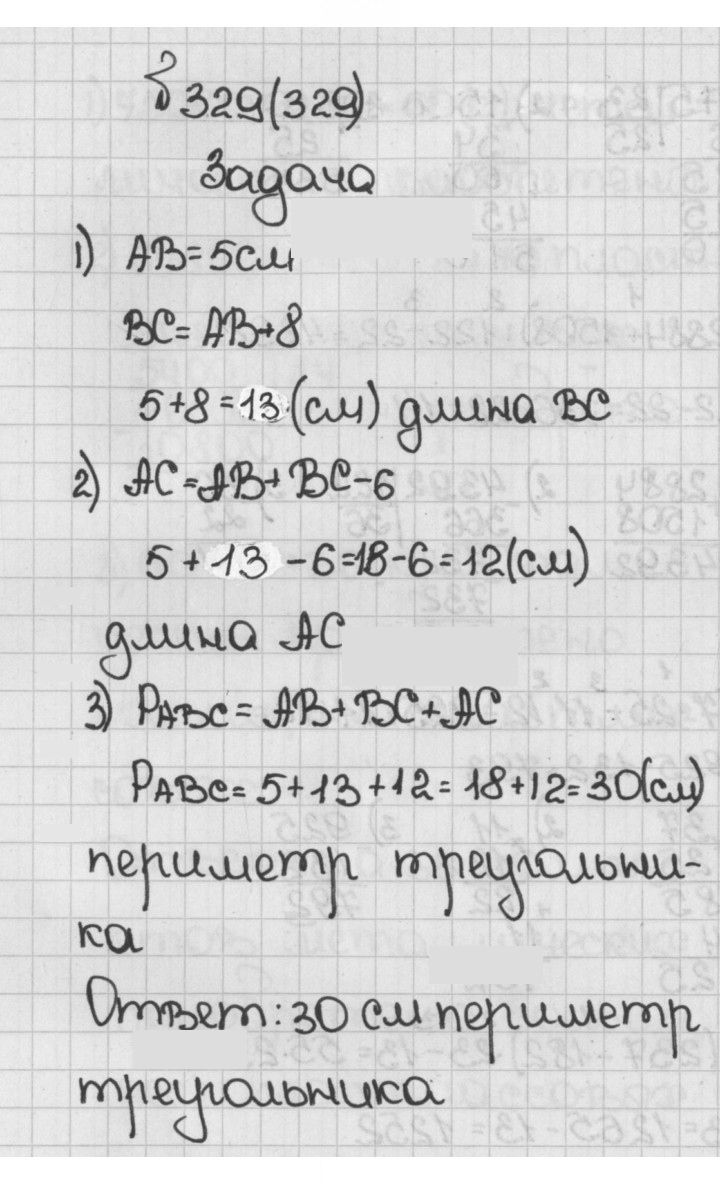 Скан решения номера 329 (329)