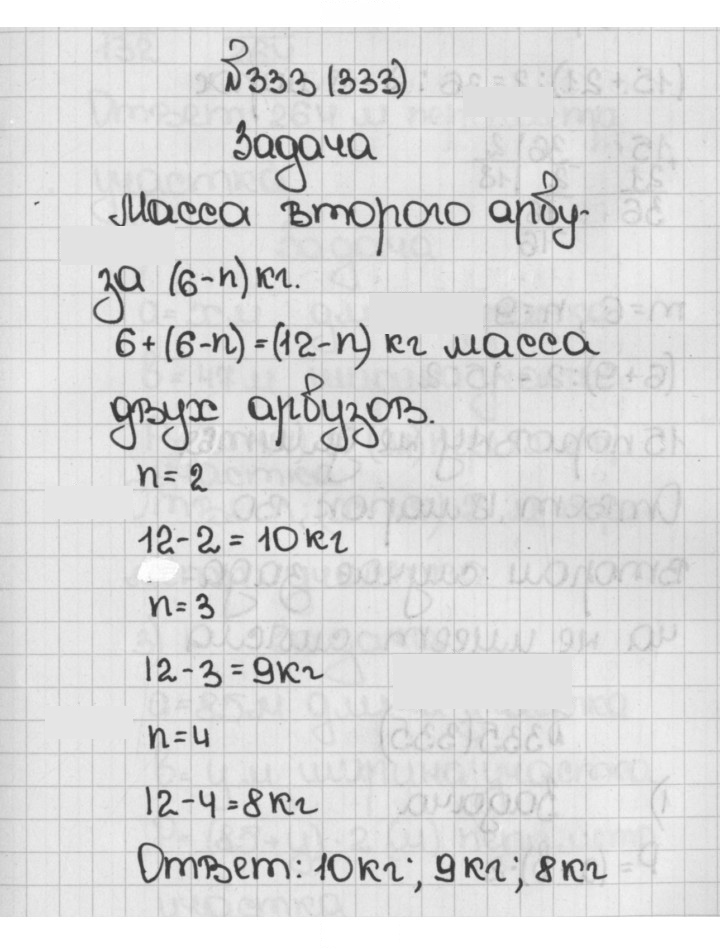Скан решения номера 333 (333)