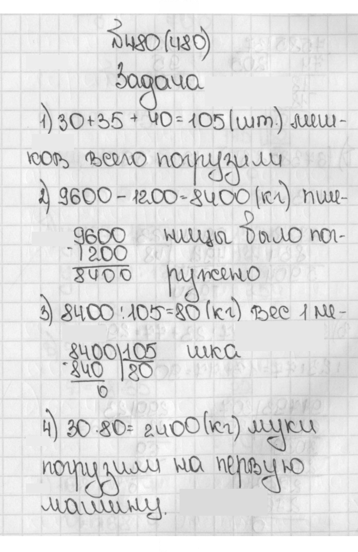 Скан решения номера 480 (480)