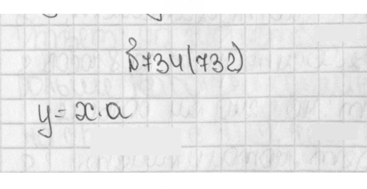 Скан решения номера 734 (732)