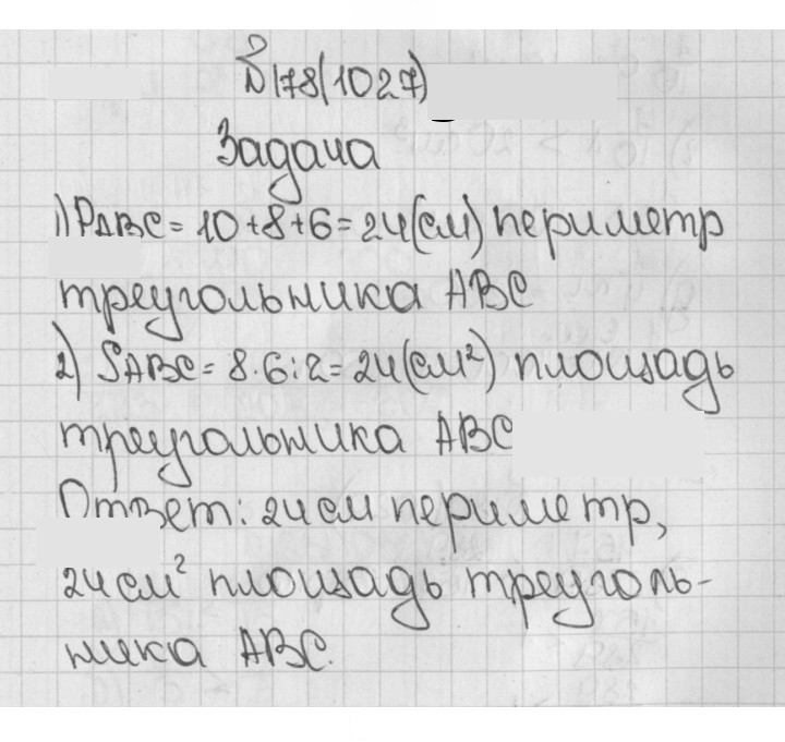 Скан решения номера 1027 (178)