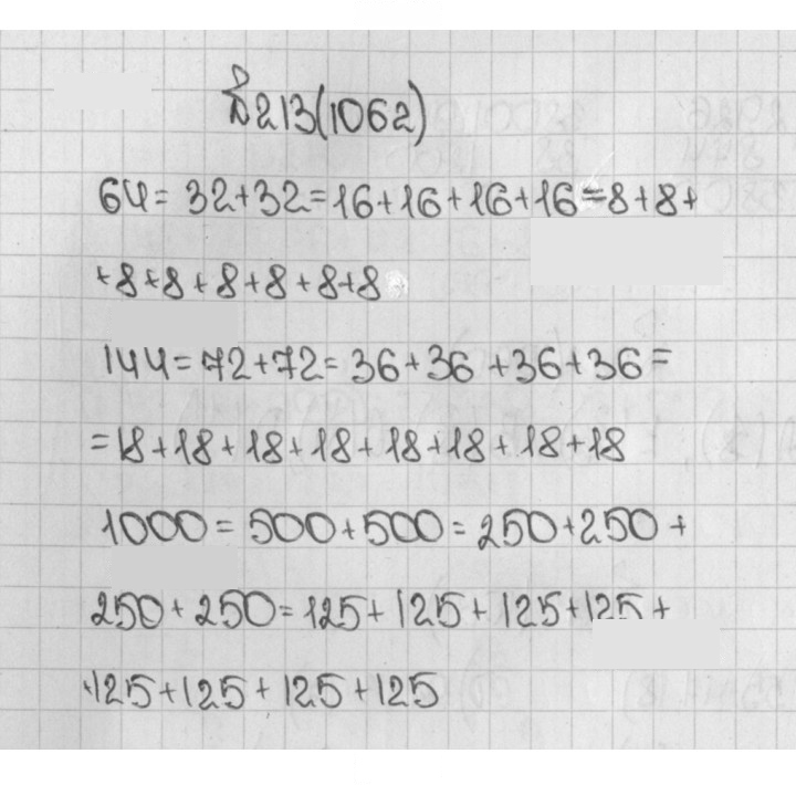 Скан решения номера 1062 (213)
