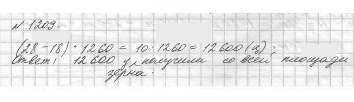 Скан решения номера 1209 (359)