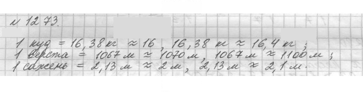 Скан решения номера 1273 (423)