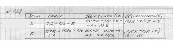 Скан решения номера 128 (128)