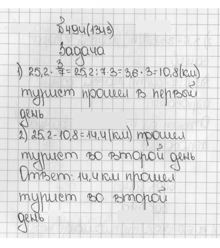 Скан решения номера 1343 (494)