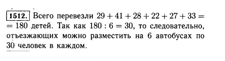 Скан решения номера 1512 (665)