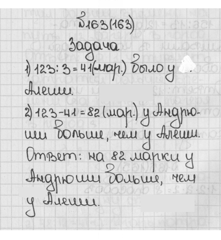 Скан решения номера 163 (163)