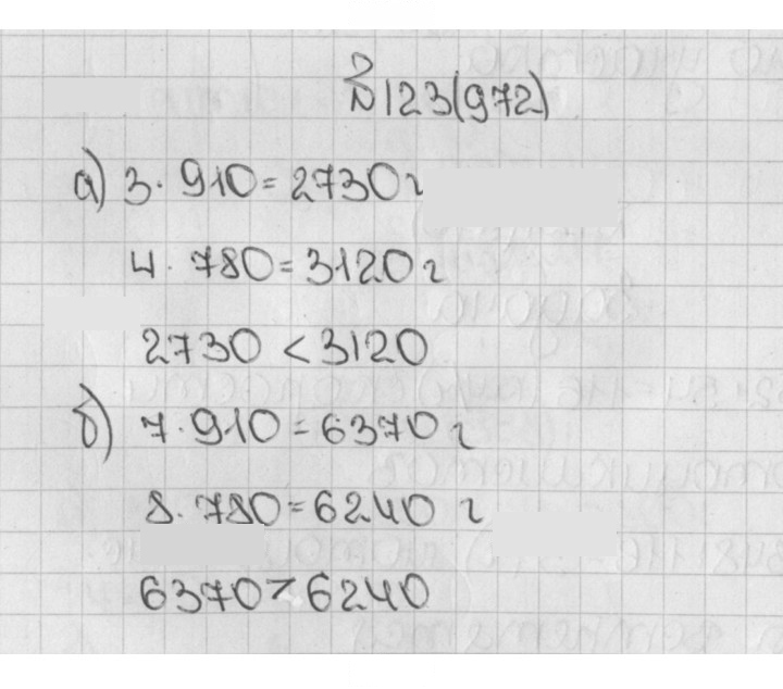 Скан решения номера 123 (972)
