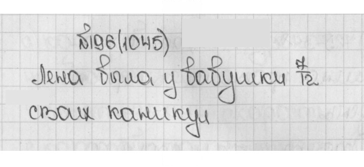 Скан решения номера 196 (1045)