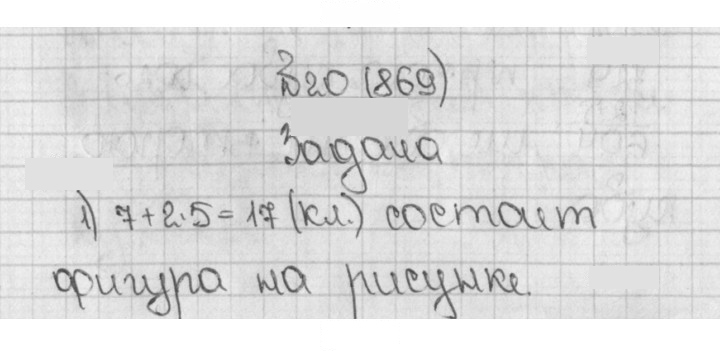 Скан решения номера 20 (869)