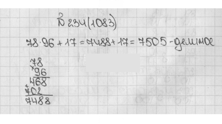 Скан решения номера 234 (1083)