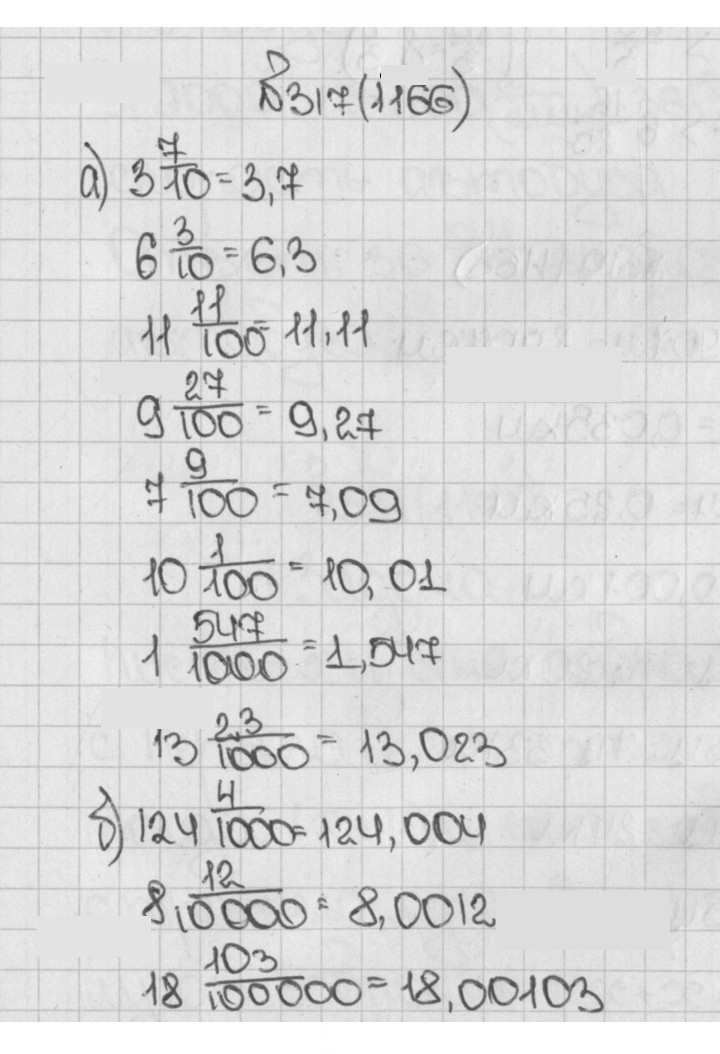 Скан решения номера 317 (1166)