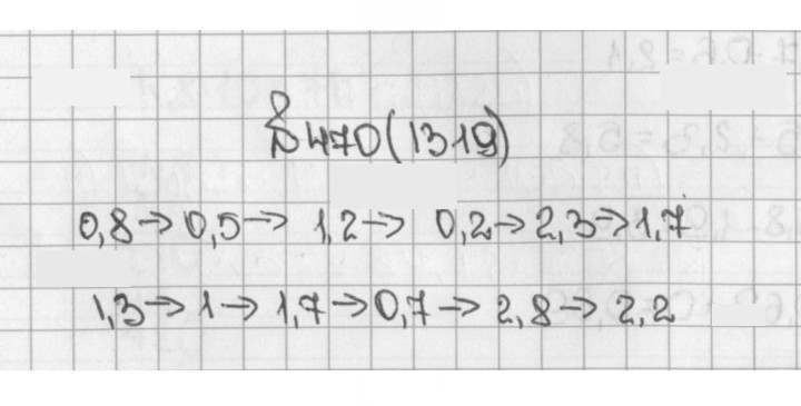 Скан решения номера 470 (1319)