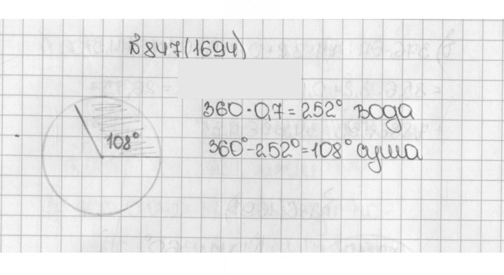 Скан решения номера 847 (1694)
