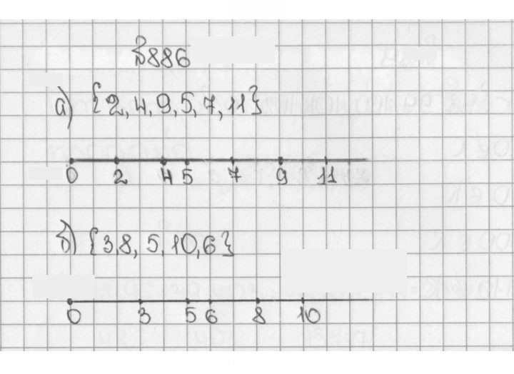 Скан решения номера 886