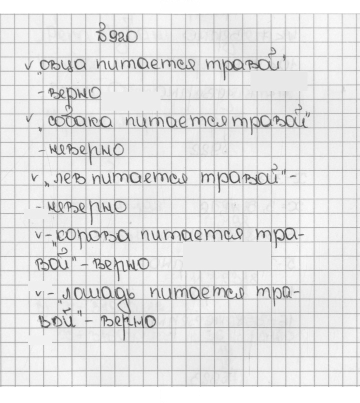 Скан решения номера 920