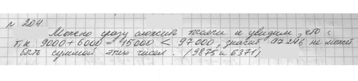 Скан решения номера 204 (204)
