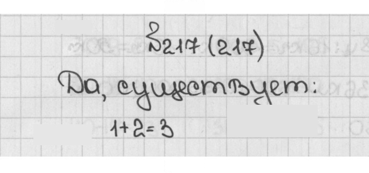 Скан решения номера 217 (217)