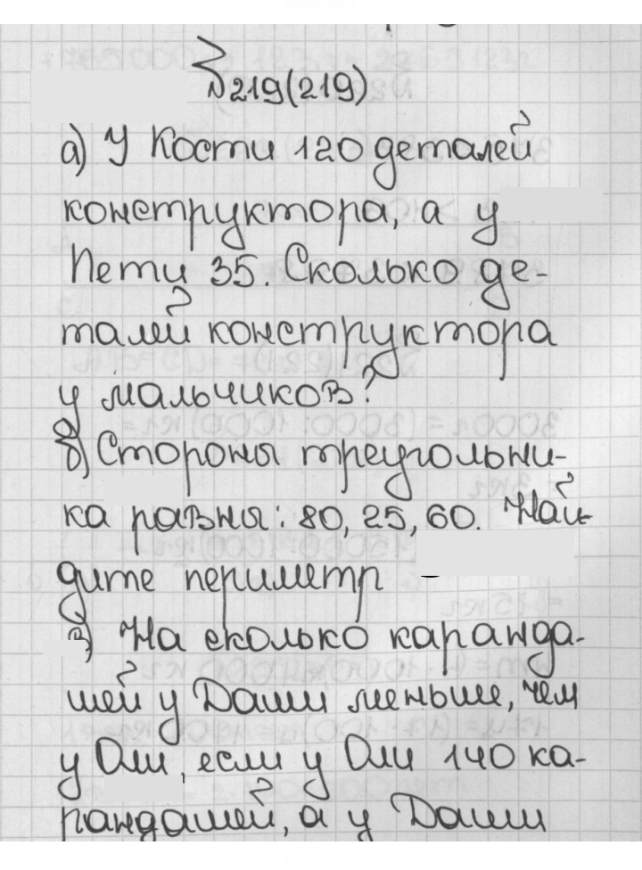 Скан решения номера 219 (219)