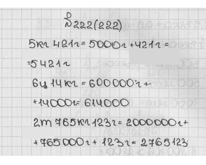 Скан решения номера 222 (222)
