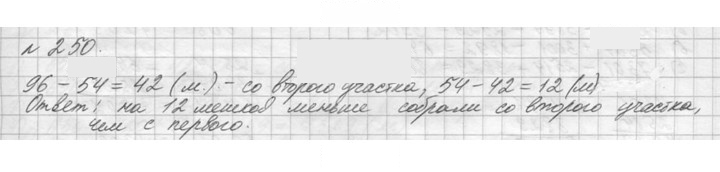 Скан решения номера 250 (250)