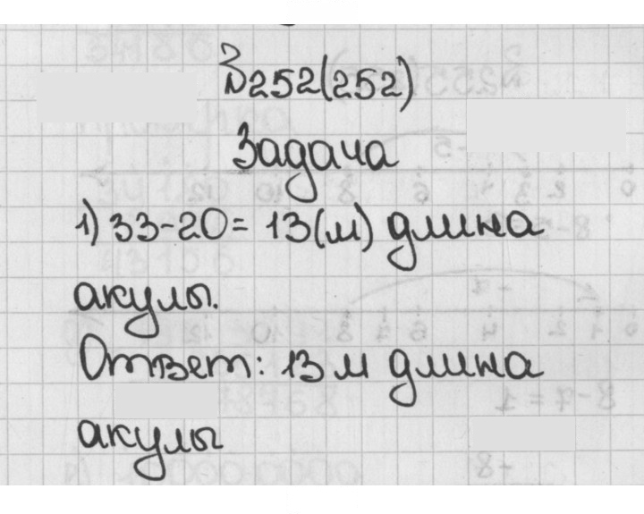 Скан решения номера 252 (252)