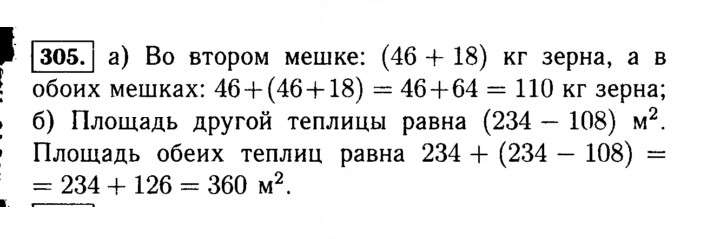 Скан решения номера 305 (305)