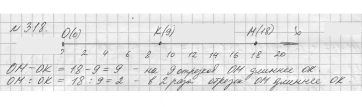 Скан решения номера 318 (318)