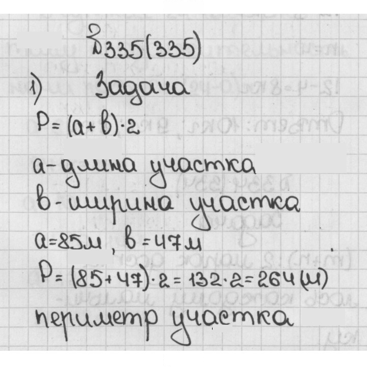 Скан решения номера 335 (335)