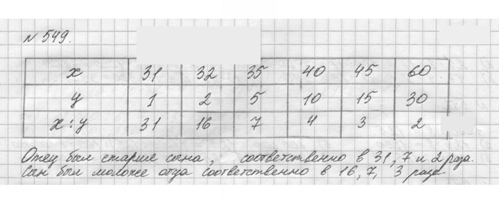 Скан решения номера 549 (546)