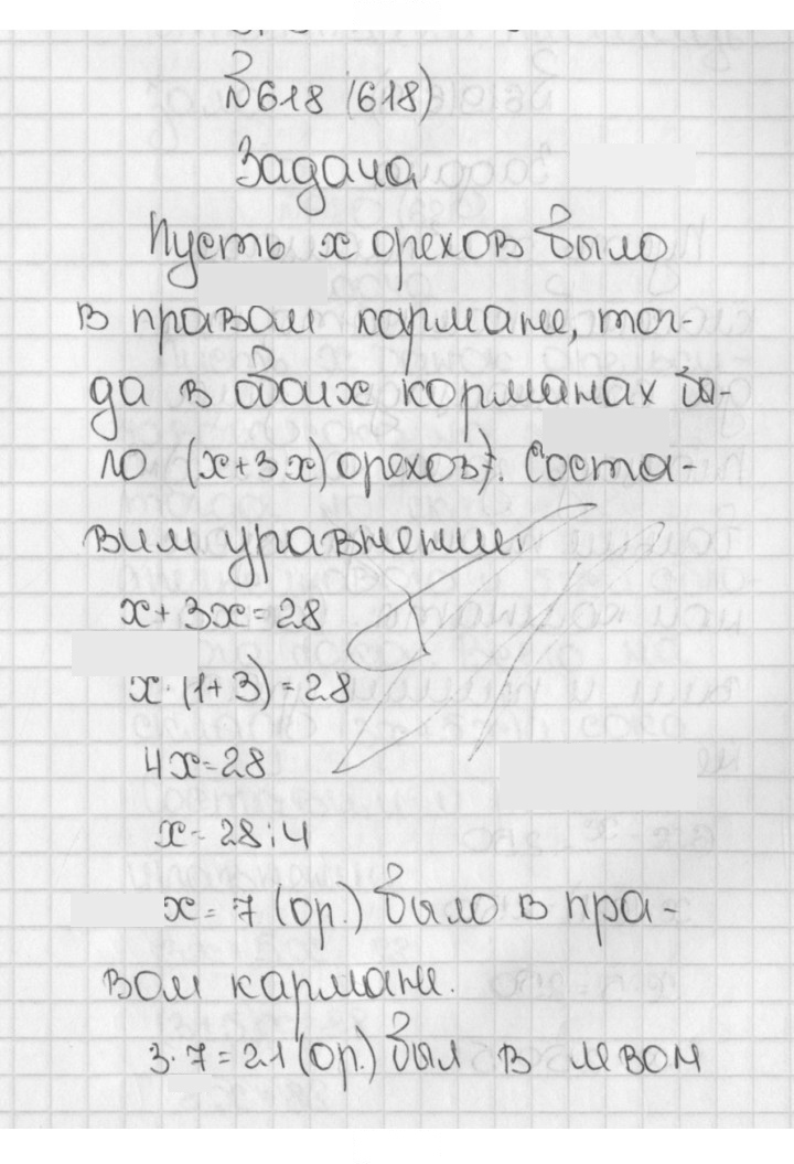 Скан решения номера 618 (618)