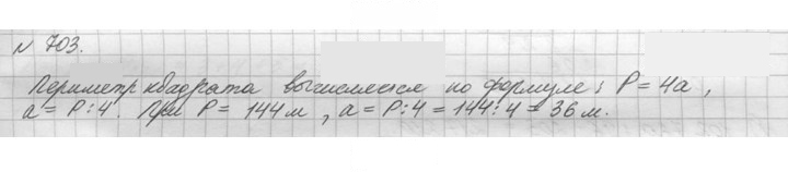 Скан решения номера 703 (705)