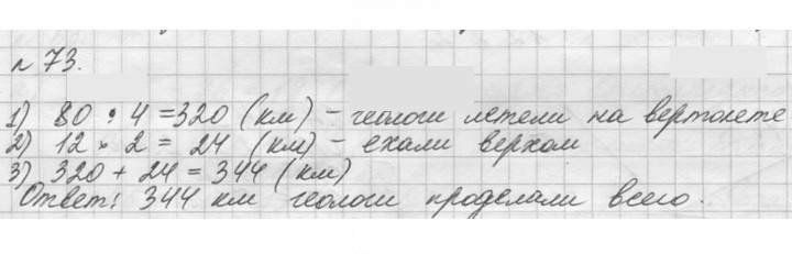 Скан решения номера 73 (73)