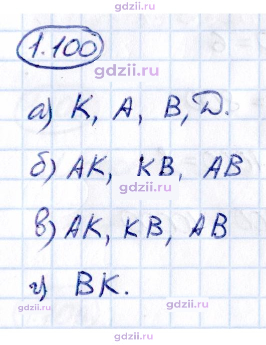 Скан решения номера 1.100