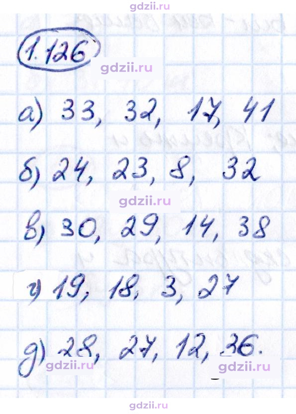 Скан решения номера 1.126