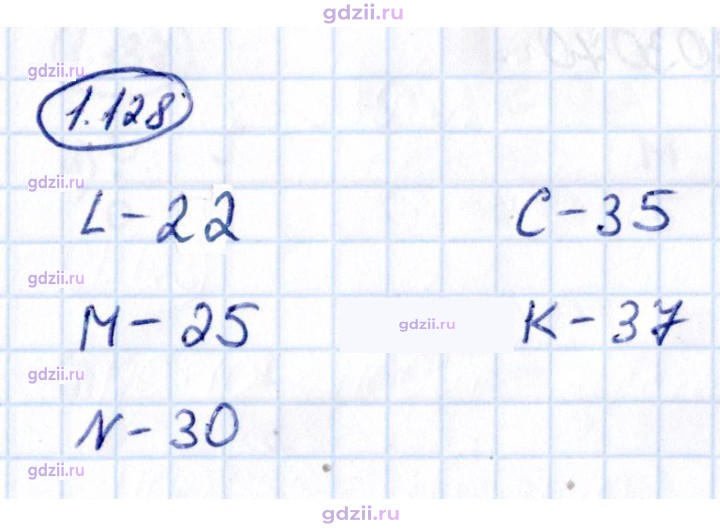 Скан решения номера 1.128