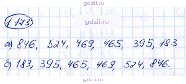 Скан решения номера 1.173