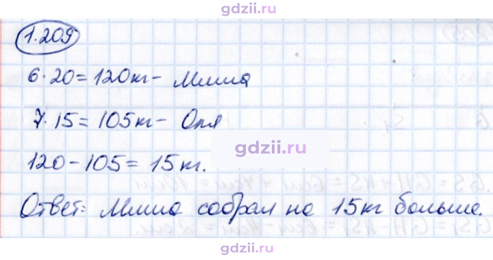 Скан решения номера 1.209