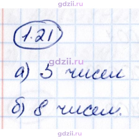 Скан решения номера 1.21