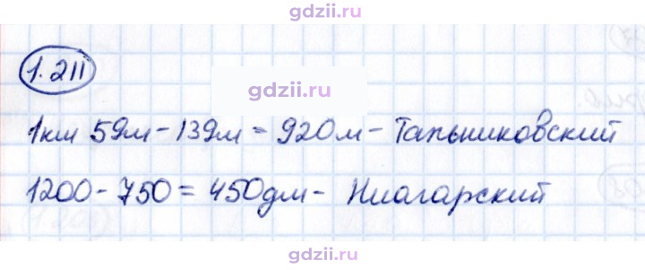 Скан решения номера 1.211