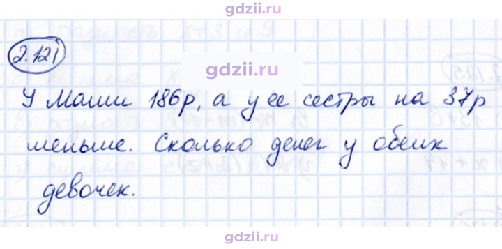Скан решения номера 2.121