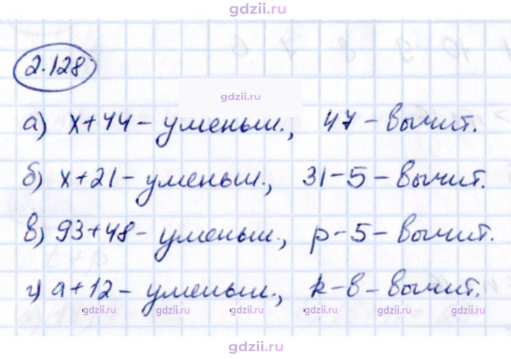 Скан решения номера 2.128