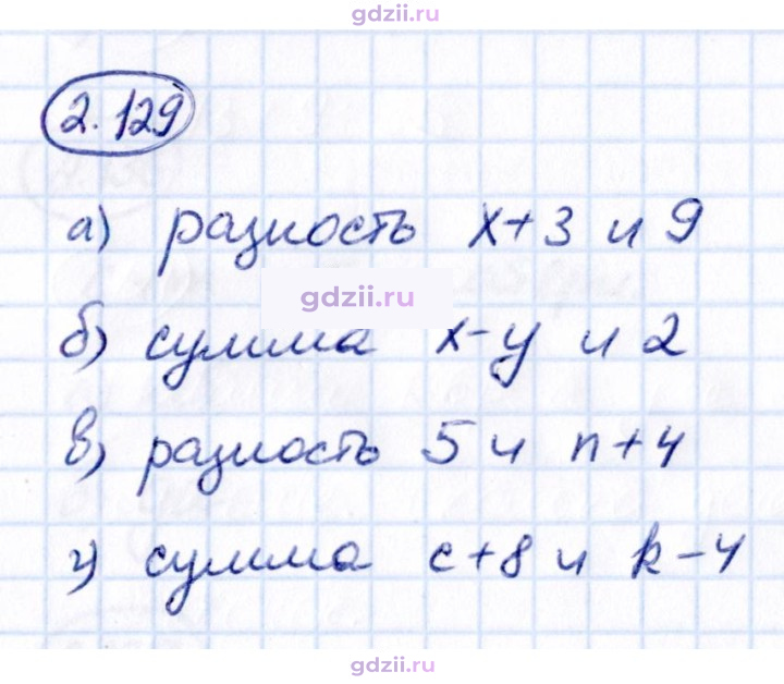 Скан решения номера 2.129
